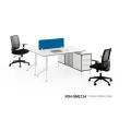Compartimento ou mesa branca moderna da estação de trabalho do mobiliário de escritório para 6 pessoas